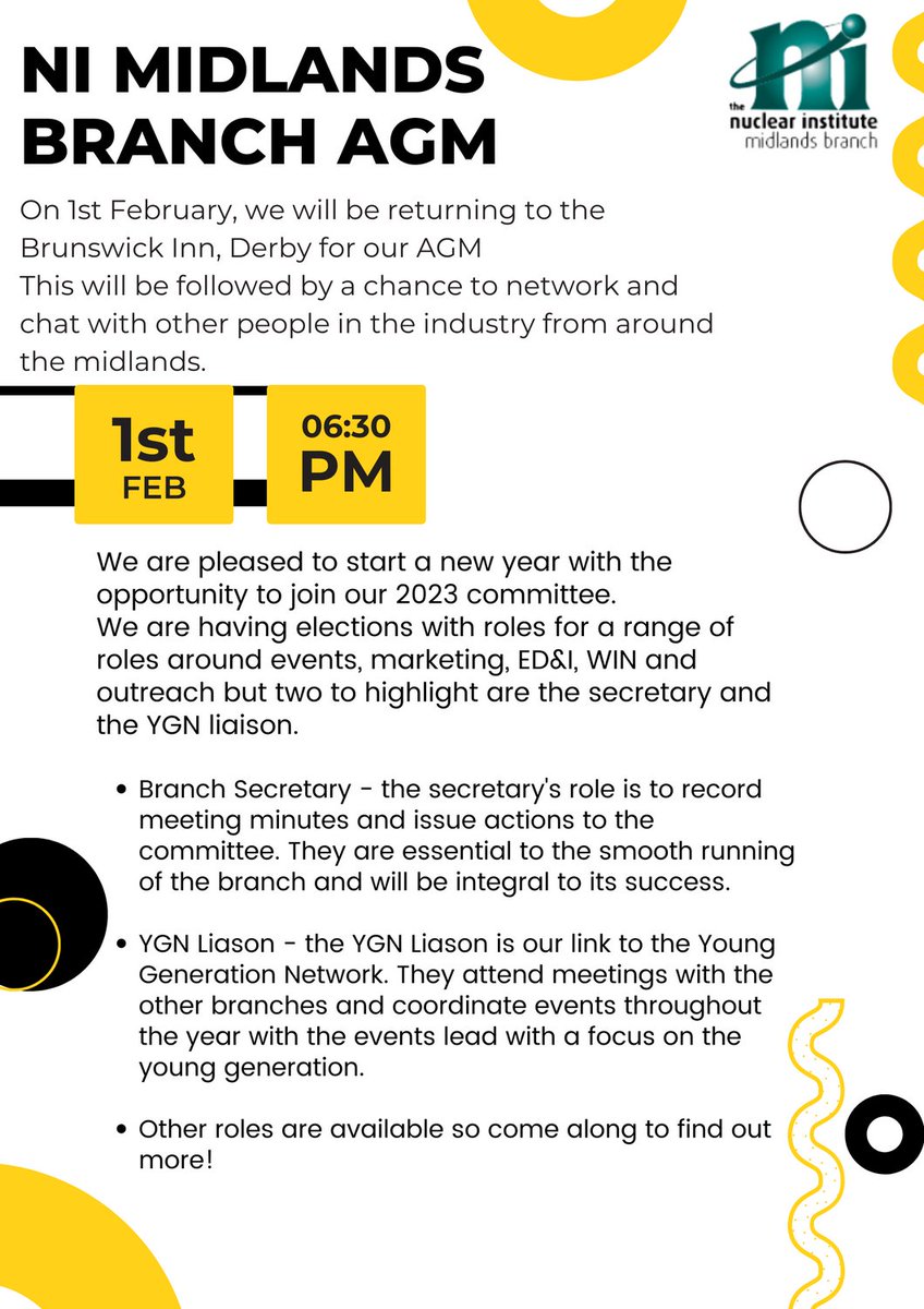 IMPORTANT UPDATE:
We have had to change the date of our AGM. The new date is Wednesday 1st February. The time and venue are still the same per the attached poster.

We are sorry for any inconvenience this has caused. Please pass this message on to anyone you know who is coming.