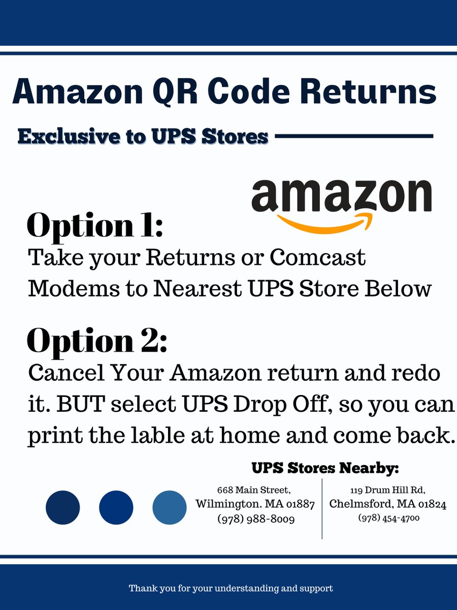 RentUSmailbox's tweet image. We get daily Amazon Returns that we cannot collect if you have a QR Code. Please follow these steps to process Returns. We are happy to be the UPS drop-off location of choice for you and glad to help process and expedite your all returns. #Amazon #amazonreturns #amazonqrcode