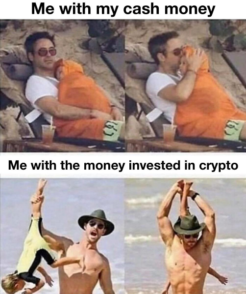 Just BUY and HODL 😌

#crypto #ethereum #bitcoin #metaverse #playtoearn #nft #memes #cryptomemes #andrewtate #BULLISH #BullMarket