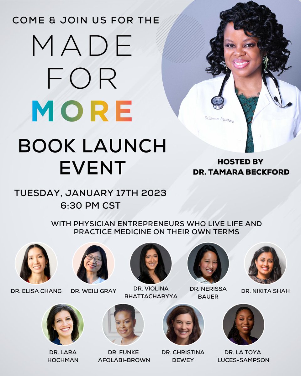 URcaringdocs's tweet photo. The Made for More book is officially a #1 Bestseller!
This week the Kindle version is only $1.99.
The virtual book launch party is tonight at 6:30 CST.
#madeformorebook
#urcaringdocs
#physicians
#whitecoats https://t.co/xyWZCAJCUn