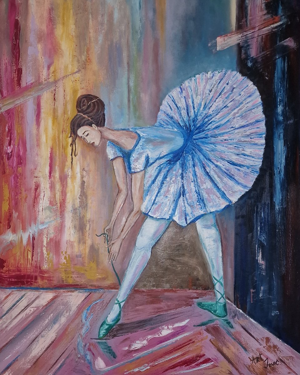 ArtJovic's tweet photo. Our new painting "Ballerina" 
#oilpainting #oilcanvas #painting #modernart #artmix #Luxembourg #artlife #kunst #gemälde https://t.co/PlaCzbgrVi