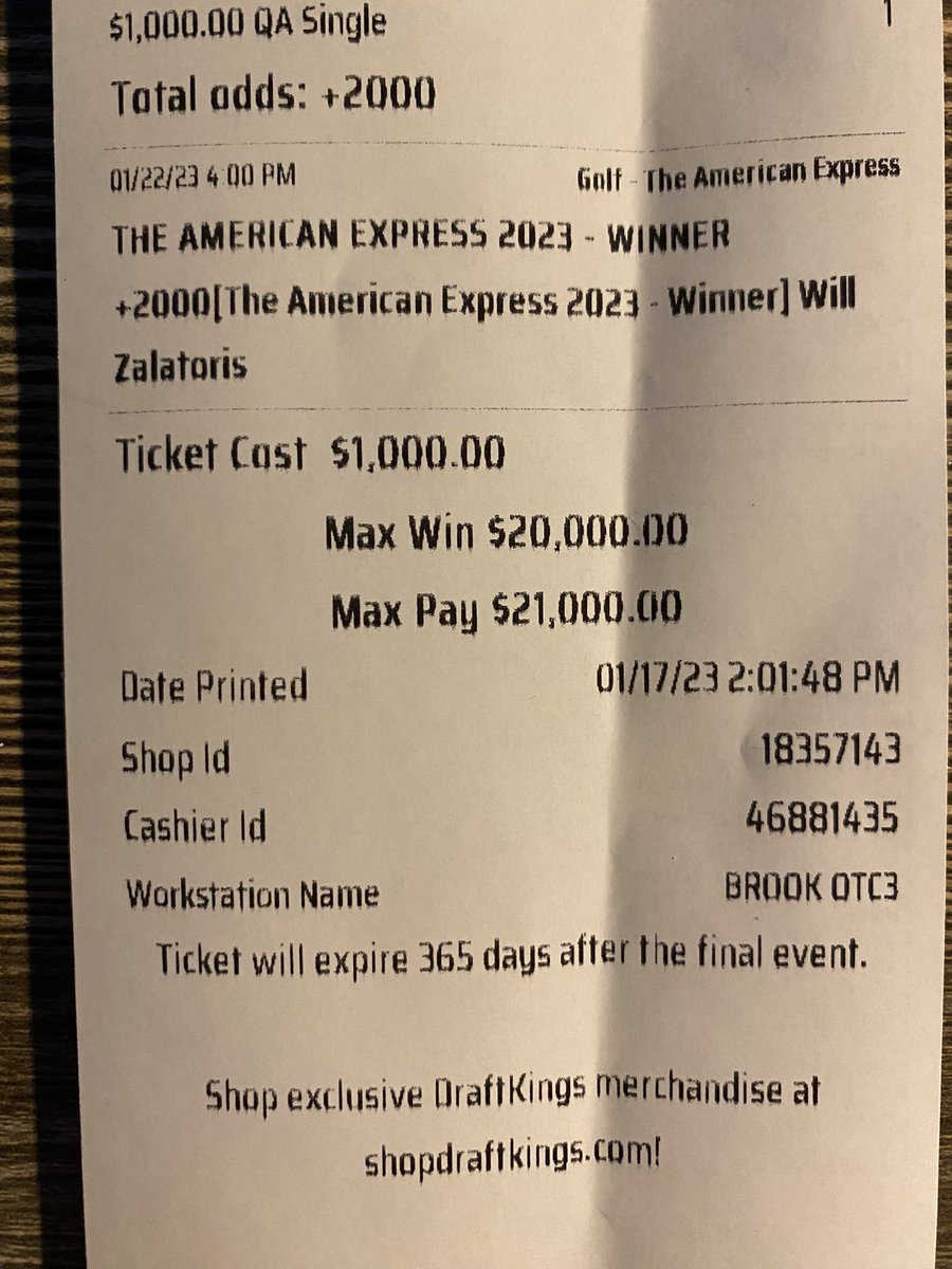 Willy Z finished the TOC 11th after a long layoff all while losing over 2 shots on approach and gaining 2 shots putting!! 6th place here last year and feels like he’s a guy who would enjoy the pro-am format.. 20-1 seems like the books think he’s still hurt… Good number to me!!