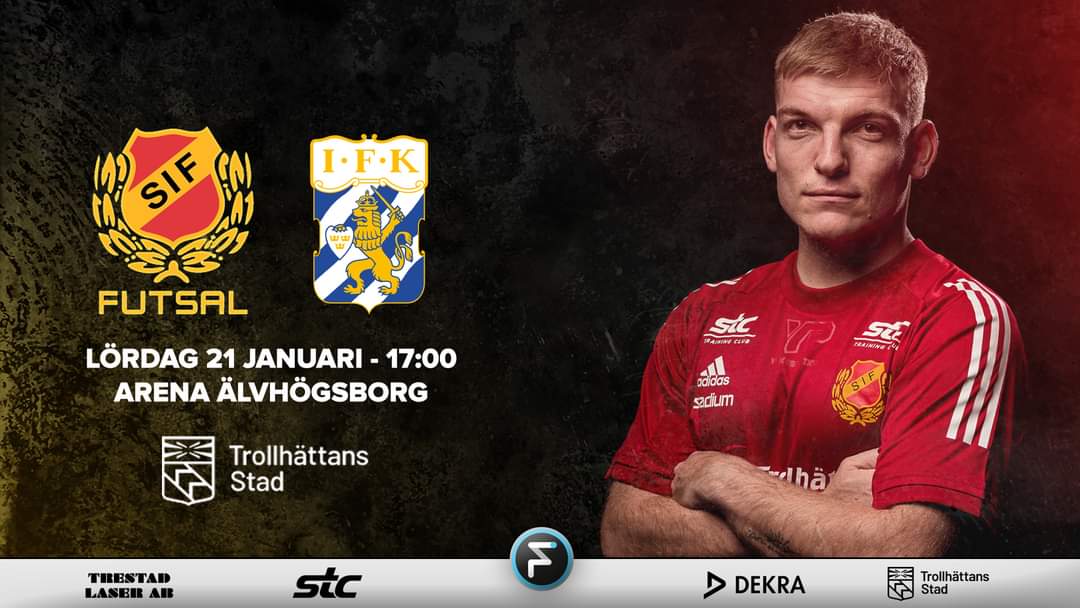 Skoftebyn Futsal önskar alla välkomna till hemmamatchen mot IFK Göteborg på lördag i Arena Älvhögsborg.

Din biljett köper du enkelt via TicketCo:
skoftebynfutsal.ticketco.events/se/sv eller i entrén.