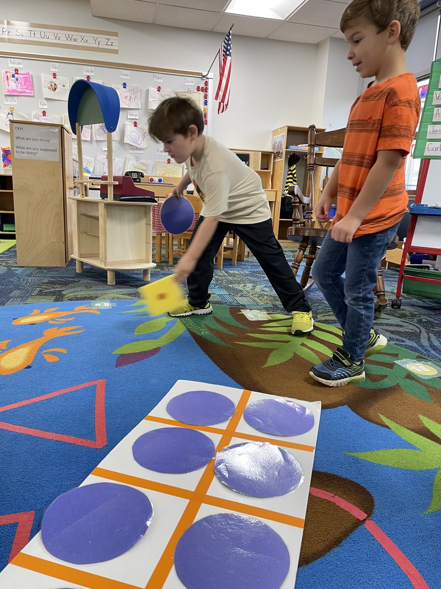 KVRIIITigers's tweet photo. Students in Ms. Angel's room at the ECLC practiced their 10 frames last week. What a fun activity! https://t.co/ZcMHuIadK2