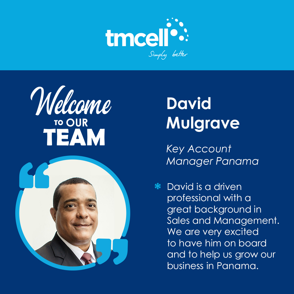 TM_Cell's tweet photo. We welcome David, who joins the team in Panama - welcome to the #TMCell family! 😁 🎉 https://t.co/UN0ClxL9kq