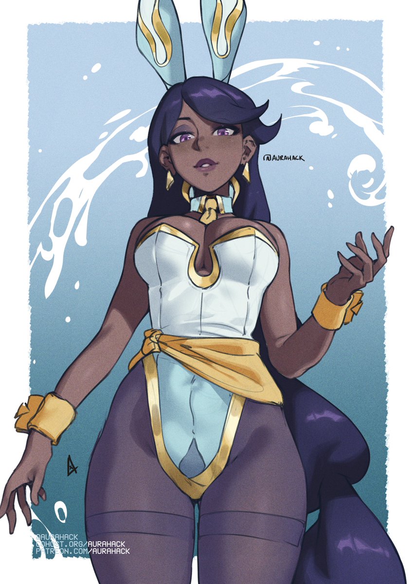 「Thorani from Indivisible in a bunny suit」|Auraのイラスト