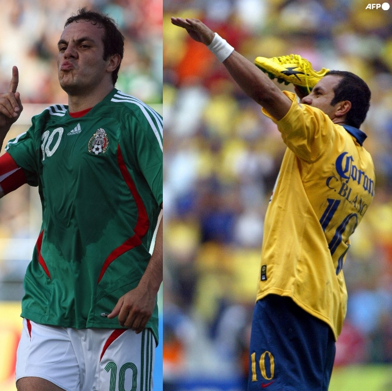 InvictosSomos's tweet photo. Uno de los mejores futbolistas mexicanos de todos los tiempos. El mejor 10 que hemos tenido. El jugador que se agigantaba cuando otros se escondían. El distinto que mezcló picardía con genialidad. Ídolo americanista. Leyenda del futbol mexicano.
¡FELICES 50, CUAUHTÉMOC BLANCO! https://t.co/SIO1kaojqu