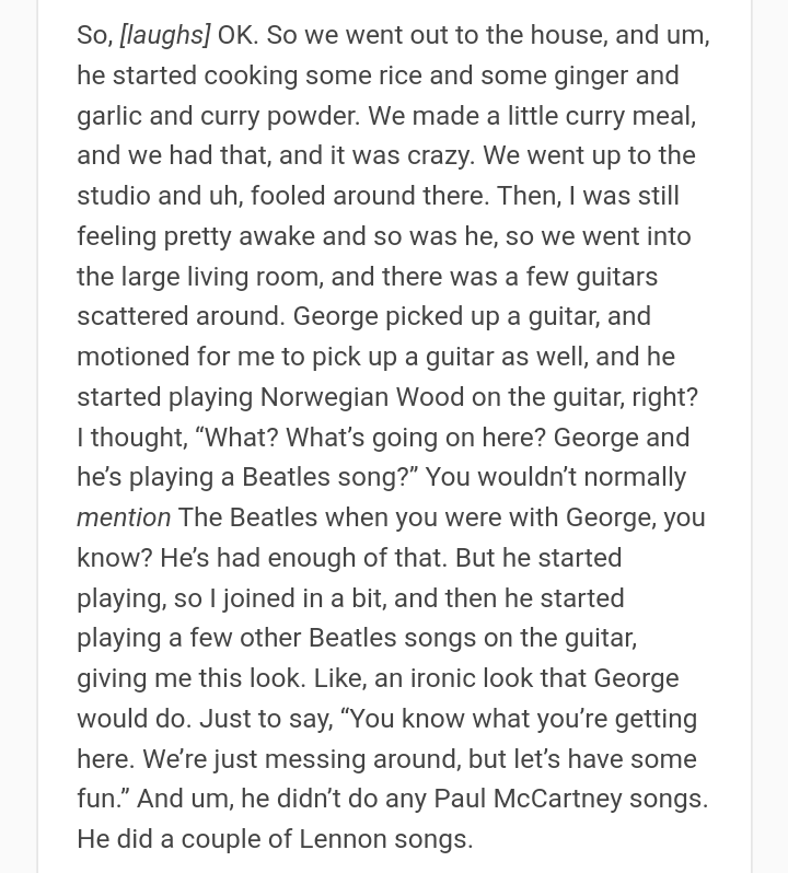 NemoNihil1664's tweet photo. Dave Edmunds describes a memorable evening with George Harrison. https://t.co/c6TgZntt0q