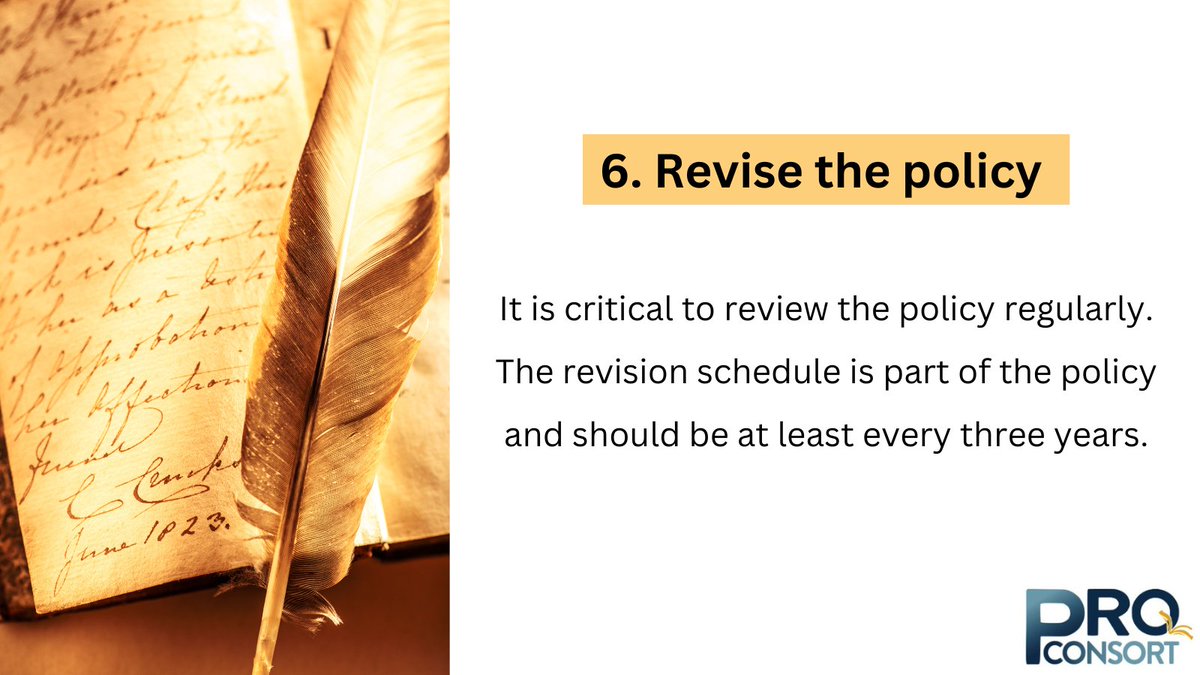ProConsort's tweet image. A Developed Collection Part 3 Cont&apos;d.
It is critical to review the policy regularly...

#BooksWorthReading #Adevelopedcollection #proconsort #university #library