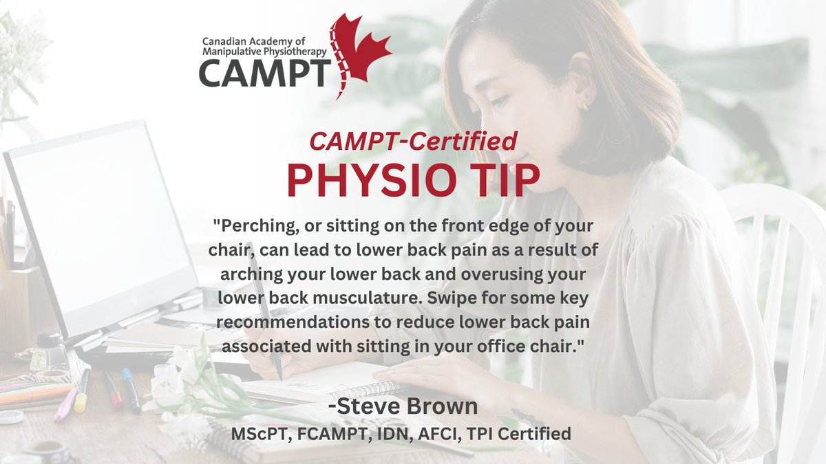 CAMPTCertified's tweet photo. CAMPT-Certified #PhysioTip by Steve Brown! https://t.co/5CvR9eKI6l