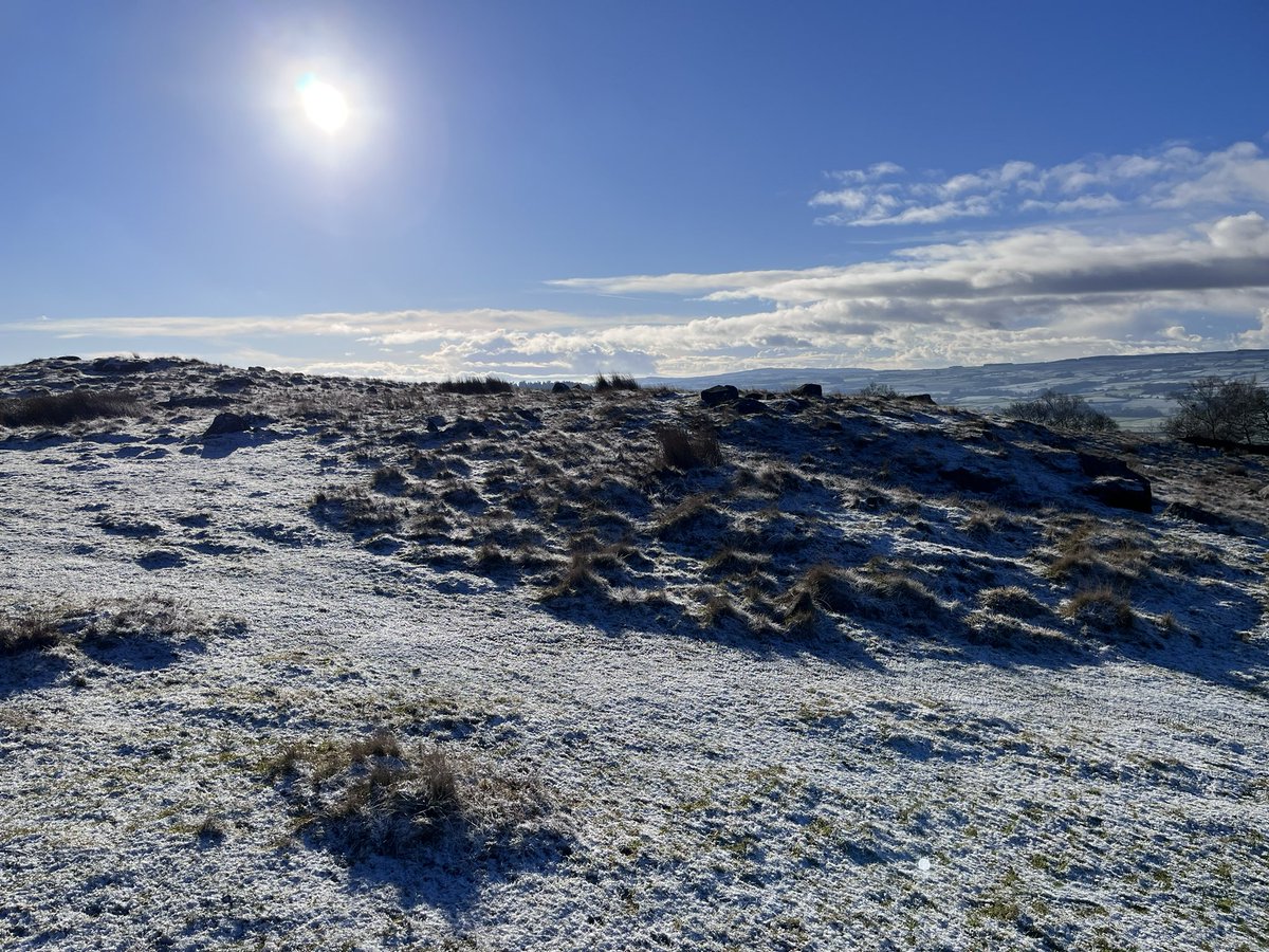 boabb_JEL's tweet photo. Blue skies, frost and the best type of cold #lunchtimerun #YorkshireDales #DogsOnTwitter https://t.co/UThTqVug0a