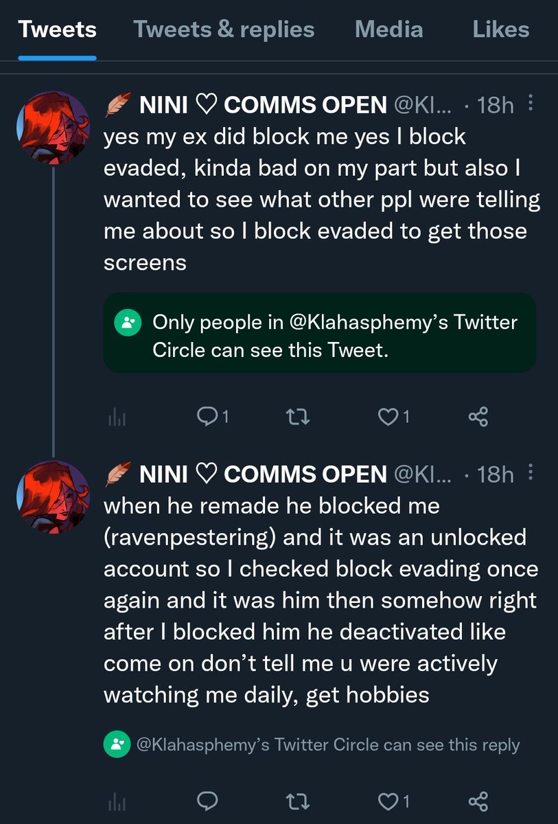 mortemarting's tweet photo. An addition-- I've been sent screenshots from another party who I'll choose to keep anonymous for their own safety. Further proof of stalking, and his general obsessive behaviour, admitting to block evading, as well as hypocrisy. Bear with me, there's a lot. https://t.co/8PKKxJMT4v