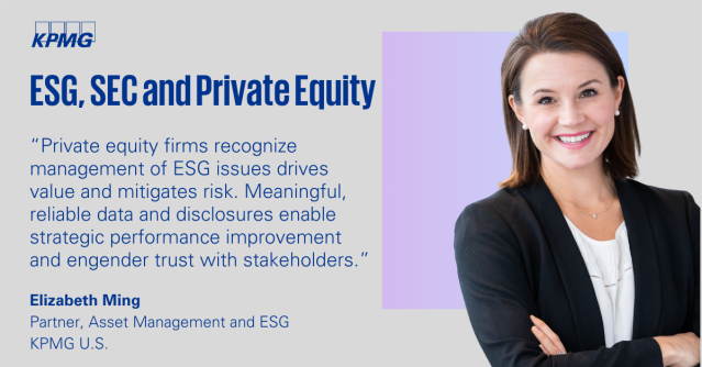 MinceyGlenn's tweet photo. In an article from @PrivateCoDIR, @KPMG_US' Liz Ming says the SECโs climate proposal affects #privateequity firms, whether they trade on U.S. stock exchanges or not. #ESG #SECreporting https://t.co/XAmY2nF6RG https://t.co/nl9C4JjuMu