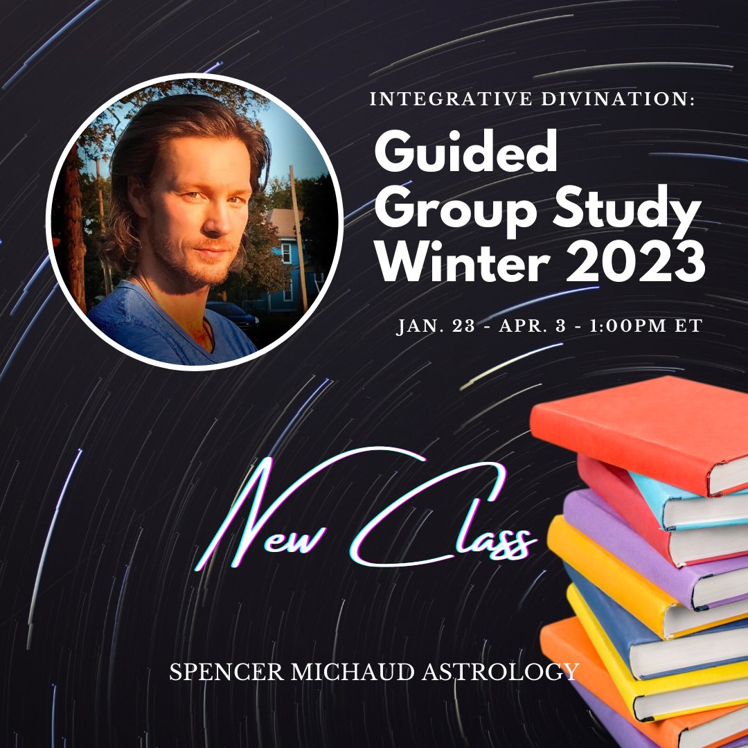 LAST WEEK TO REGISTER: Guided Group Study - Winter 2023 - Class Starts Monday 1/23, 1pm ET - mailchi.mp/0445a96e2a16/l… #astrology #groupstudy #learnastrology #class  #bookclub #books #demetrageorge #discord #guidedgroupstudy #spencermichaud #winter2023