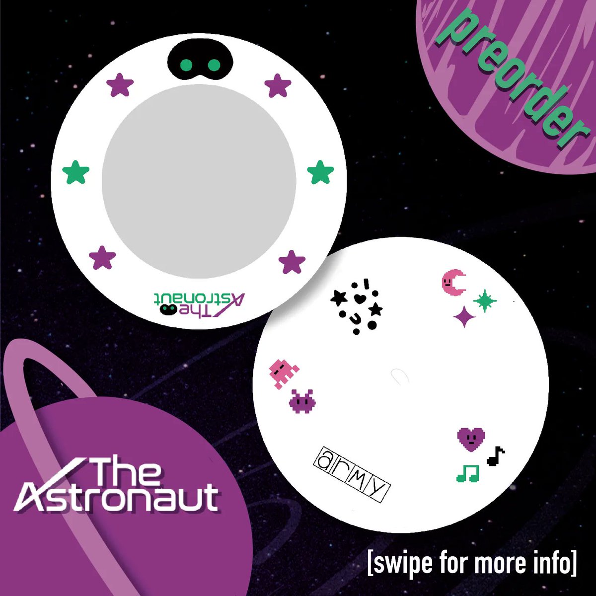 DanBamPins's tweet photo. SURPRISE PREORDER!
The Astronaut Beret

Part of the preorder profits will go to Space Center Houston "For Our Astronaut Jin" since it is the chosen charity for The Astronaut Cupsleeve event hosted by @btsarmyhtx this Saturday [January 21st 1pm-7pm]... https://t.co/YpBg1UYGxy