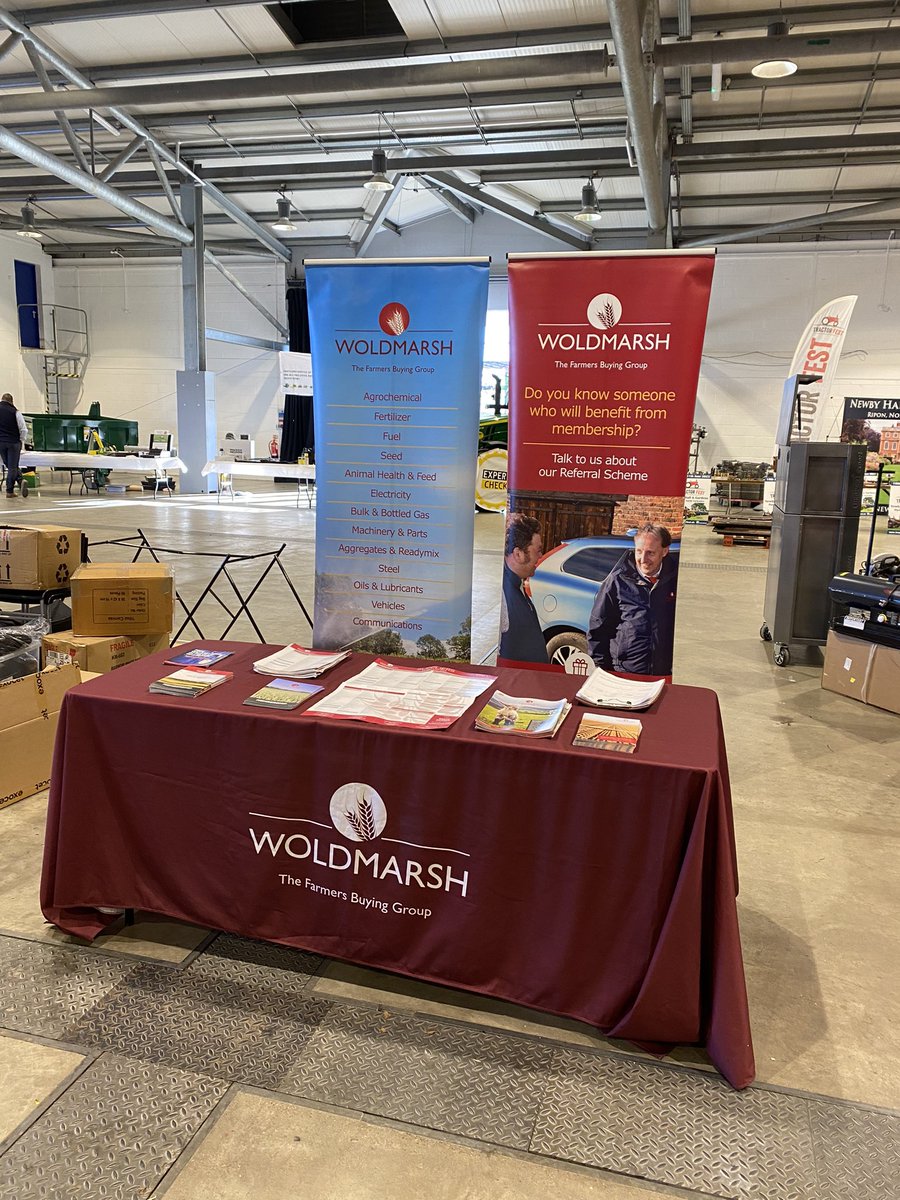 IanDawson19's tweet photo. It’s going to be a busy couple of days on the Woldmarsh Producers Ltd stand at the fantastic Ripon Farm Services Show at the Great Yorkshire Showground. @Woldmarsh @RiponFarmServ @greatyorkshow https://t.co/6goJh6fDaw