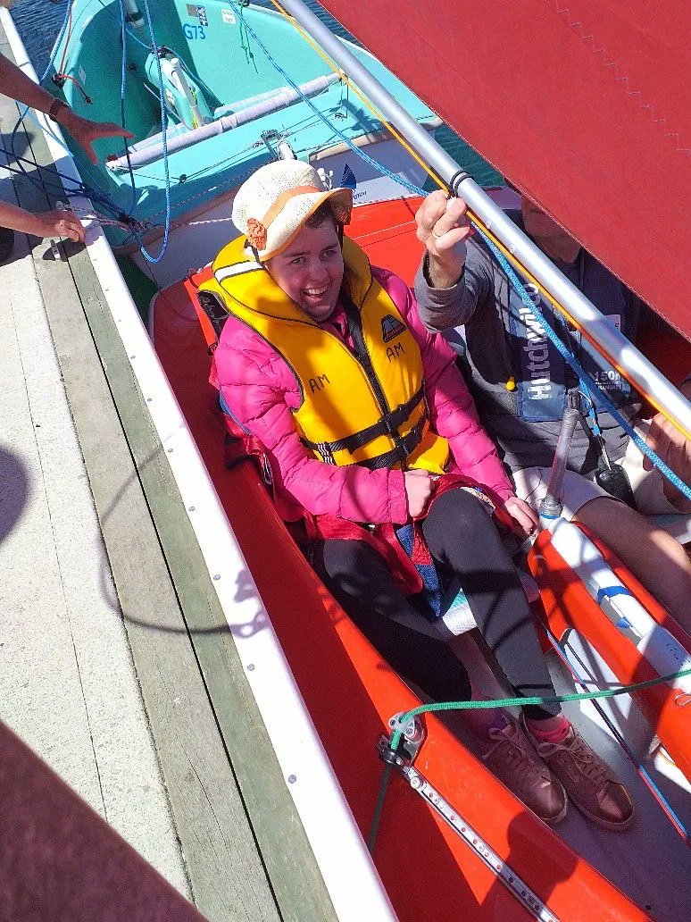 LauraFergWLG's tweet photo. Getting out on the water with Sailability! https://t.co/SjStU7cQuw