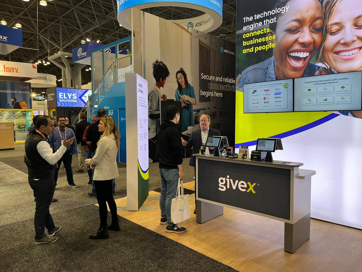 Thank you to the National Retail Federation (NRF) Retail Show in New York for having us. The Givex sales team is so happy to have exhibited our leading unattended retail and #loyaltyrewards products, as well as to have met all the wonderful people who came by our booth. #FinTech