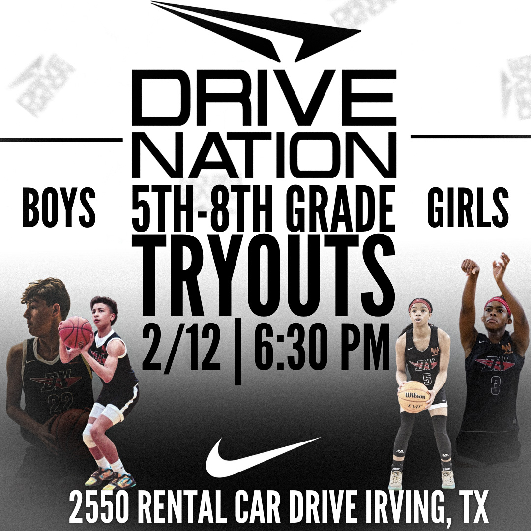 Drive Nation Youth Basketball Tryouts Don't miss your chance to prove yourself as one of the ELITE in DFW!!! Register Today!!! apps.daysmartrecreation.com/dash/index.php… #nike #eybl #drivenation #elite