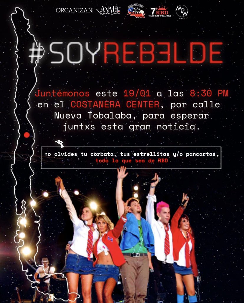 AnahiRocksStgo's tweet photo. ¿Y si esperamos el anuncio juntos?😍🤟🏻 GO ROCK’S ! @Anahi https://t.co/q9DUZky5cD