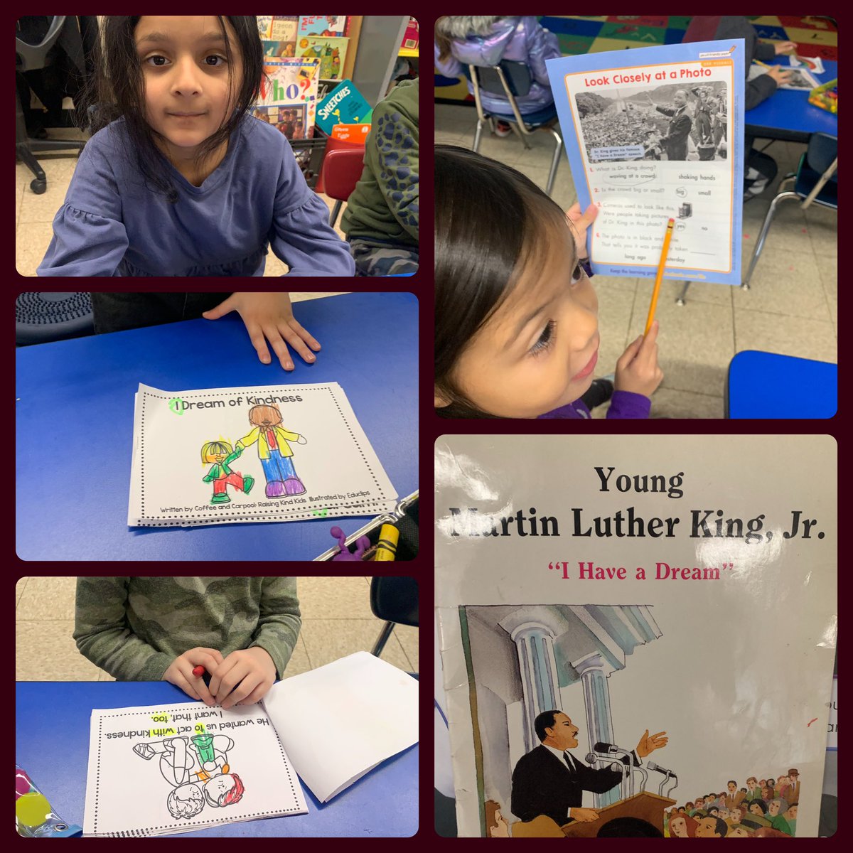 MNdesarno's tweet photo. “I decided to stick with love…” Ss used their fine motor skills to rip and tear and make a multicultural heart. We also learned all about Dr Martin Luther King Jr- #kindercares #MLKDay @kristin_1005 @VoorheesPrin https://t.co/f4LwiNZh2d