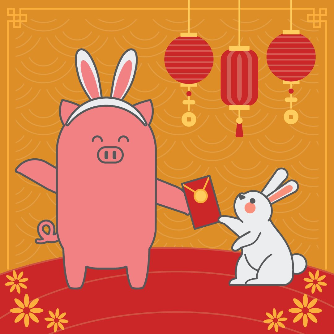 Porkbun's tweet image. We've partnered with our friends at @dotasia for a Lunar New Year giveaway! 🧧

To enter:
🐽 Follow @Porkbun
🐽 Like this tweet
🐽 Tag a buddy you’re celebrating Lunar New Year with

Eight winners will get a .Asia Porkbun shirt, mug, and sticker!

Entry period ends on 1/24 ⏰