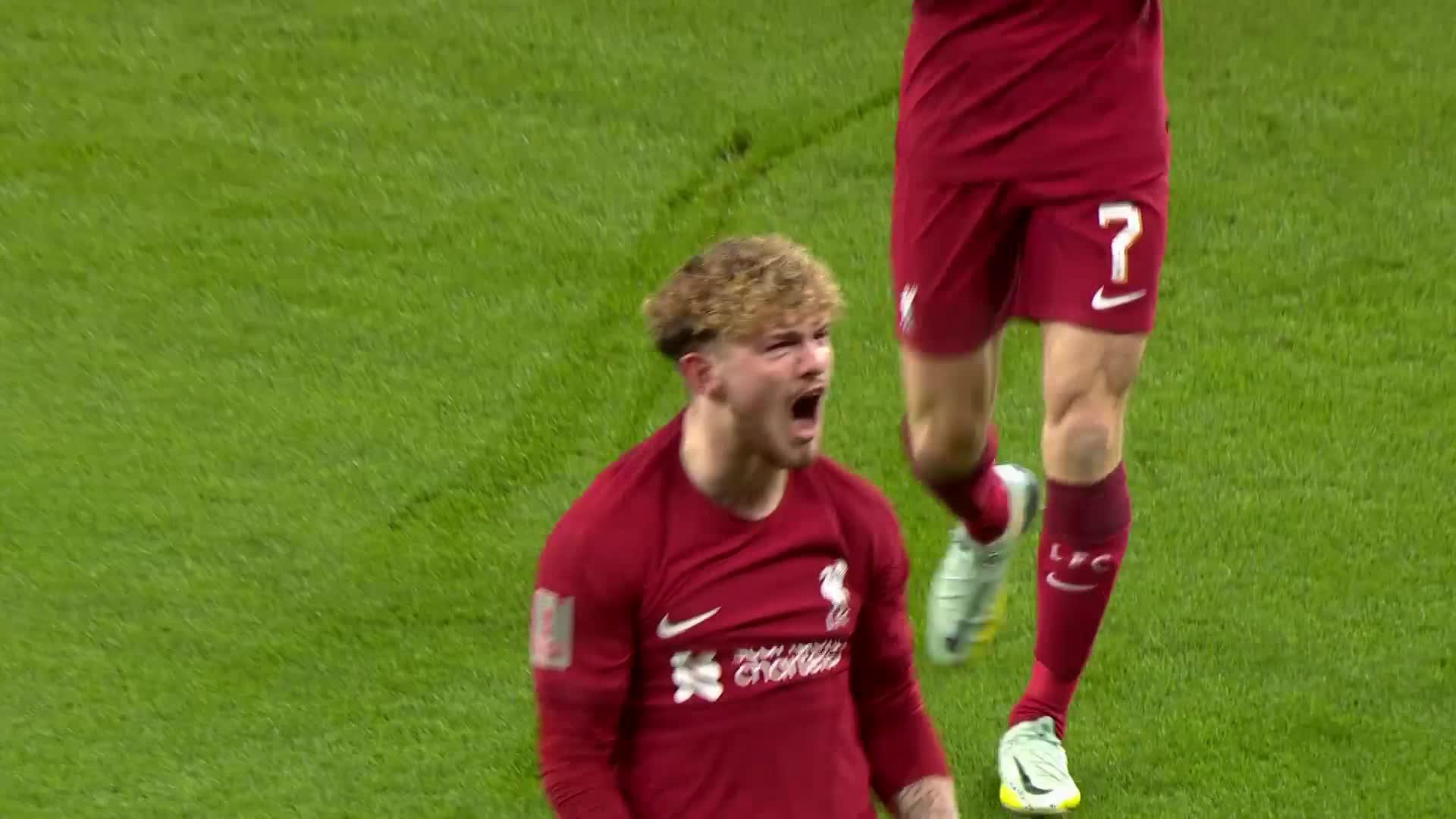 Harvey Elliott 🤝 Scoring FA Cup bangers

The @LFC youngster spots the keeper off his line and bags a beauty 😮‍💨

#EmiratesFACup”