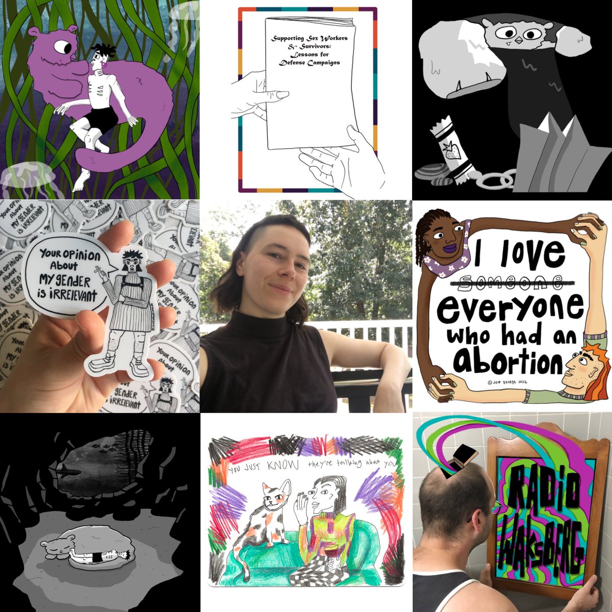 happy new year!! I’m a little late for #artvsartist2022 but here it is! this year I had some cool commissions, started making the sequel to my comic SUBMERSiVE, and challenged myself to use more color in my work! #ilovewhatimade
