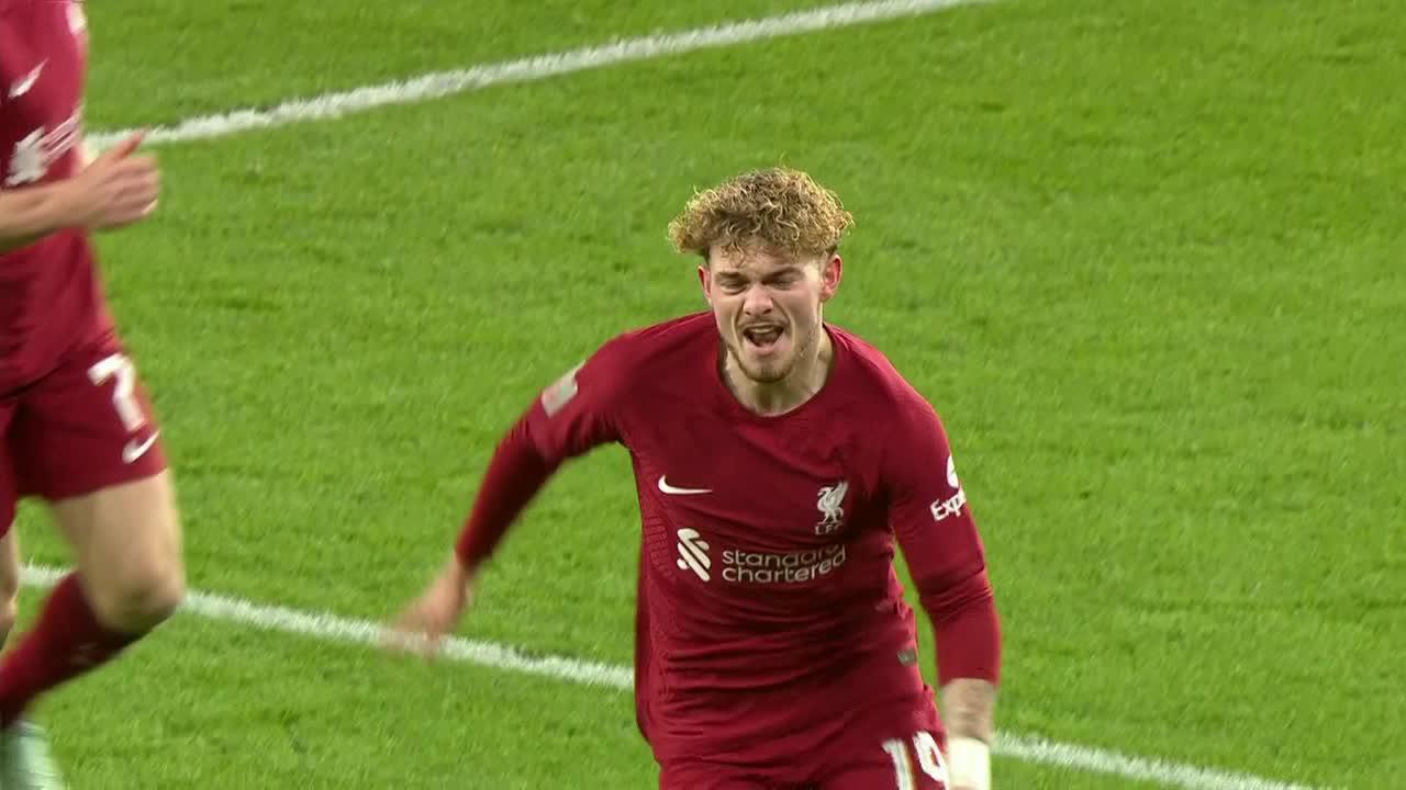 WHAT A GOAL FROM 19-YEAR-OLD HARVEY ELLIOTT! 💥

Liverpool take an early lead against Wolves in the FA Cup. @ESPNPlus”