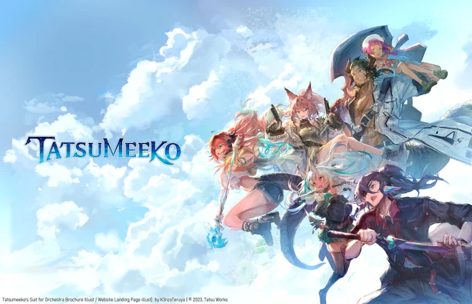 I was in charge of making [Tatsumeeko's Suite for Orchestra] Brochure Illust and Tatsumeeko Website Landing Page Illust for TatsuWorks ()!! 