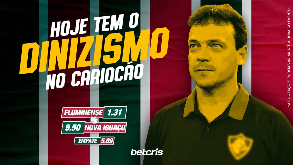 É DIA DE FLUZÃO NO MARACA! 🏟️

Depois de estrear com vitória sobre o Resende, por 2 a 0, no último fim de semana, o Tricolor terá seu primeiro compromisso em casa, contra o Nova Iguaçu. 🇭🇺

Será que tem mais uma vitória do Fluminense? Faça sua aposta  em bit.ly/3uC8LX7