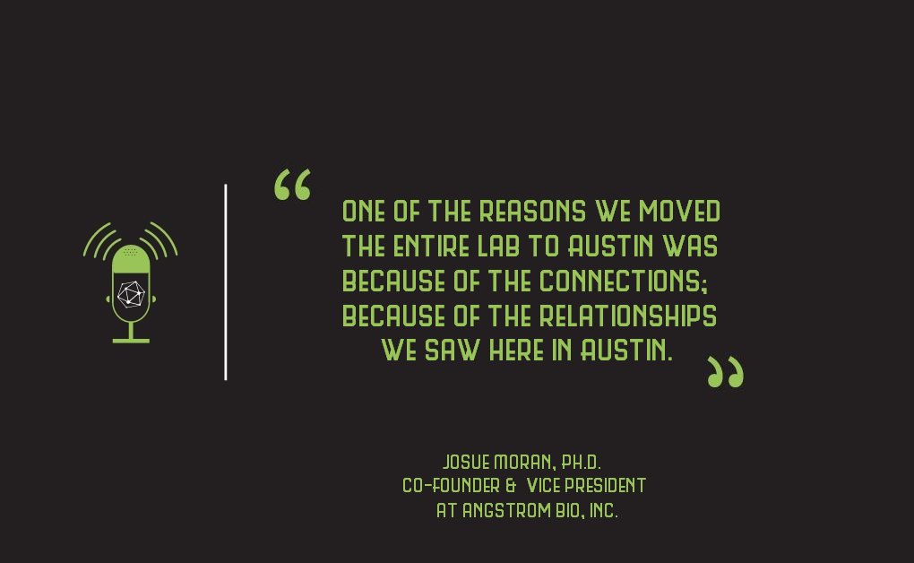 Tune in to hear how Angstrom Bio's move from St. Louis to #Austin during the COVID-19 pandemic helped them find a #community of entrepreneurial scientists that helped them scale and grow. 
🎧 lnkd.in/guKZ5cuf

#biotech #lifesciences #bioscience #diagnostics #podcast