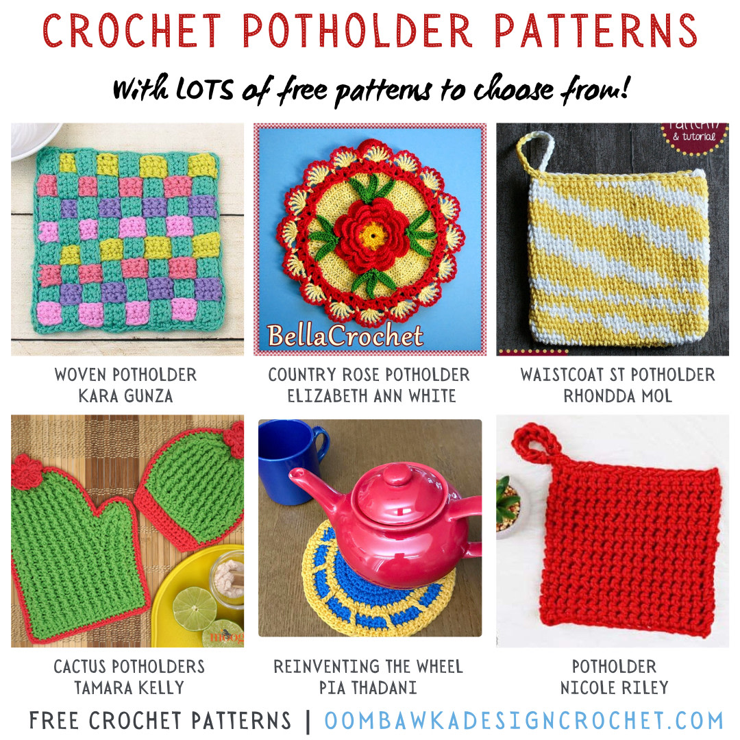 Crochet Potholder Patterns Free - bit.ly/3SQyvJ1