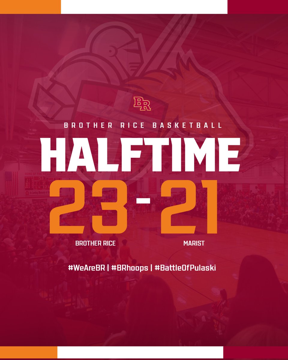 BRice_Athletics's tweet photo. Halftime at Marist

@BR_Hoops 23
@HonorGloryFame 21

#BattleofPulaski | #WeAreBR https://t.co/ADnnewA92H