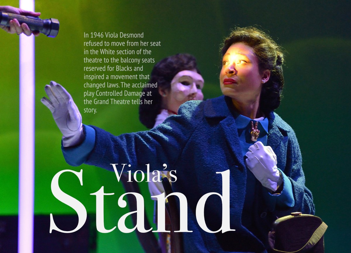 Preview of the upcoming Grand Theatre production of Controlled Damage, the true story of civil rights icon Viola Desmond. Read more at bit.ly/3Hdfwoc