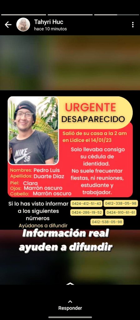 Milagros_Ochoa's tweet photo. @LuisOlavarrieta Por favor difunde esta información de este otro chico desaparecido https://t.co/7Or5ZbXa80