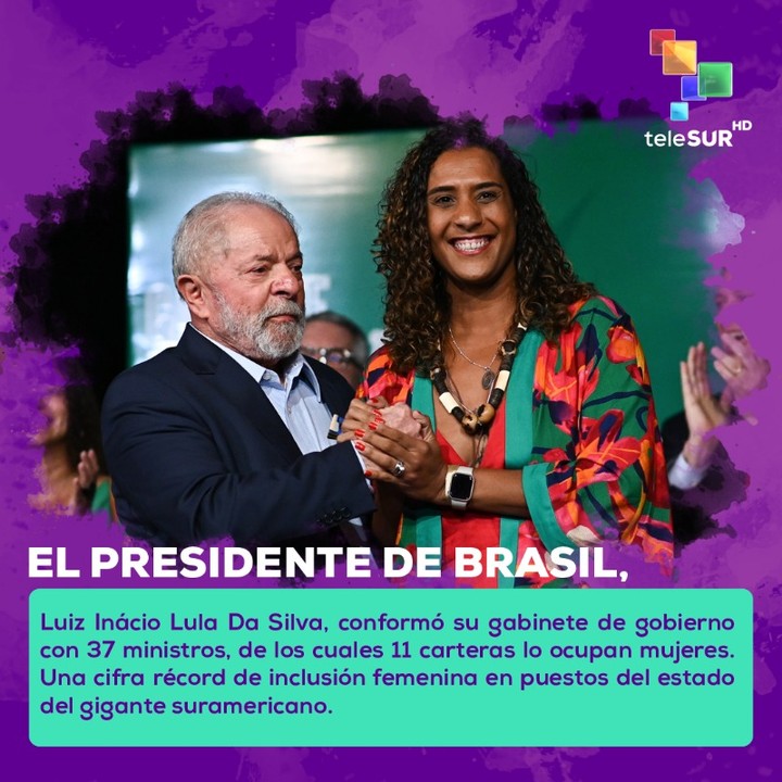 Congenerotlsur's tweet photo. La diputada Sonia Guajajara estará al frente del innovador Ministerio de los Pueblos Indígenas y Simone Tebet en la cartera de planificación y presupuesto. Pero además Tarciana Medeiros se convierte en la primera mujer en ser presidenta del Banco de #Brasil. https://t.co/YJTTqGUdjQ