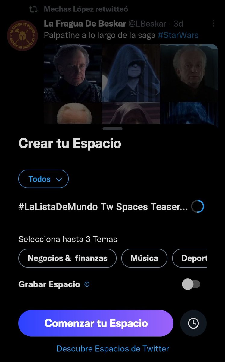 williamjmundor2's tweet photo. Venimos de vuelta, pronto... #lalistademundo #TwSpaces https://t.co/DwI3z2CeyN