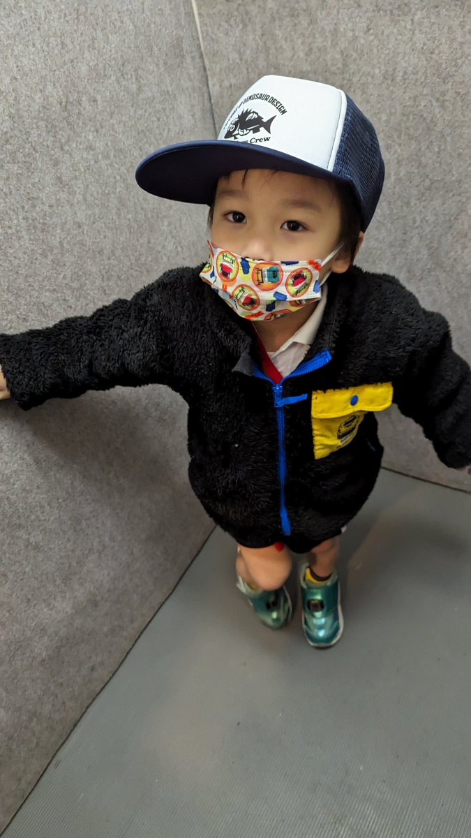 morielnishifuna's tweet photo. 最近はパパえるのキャップがお気に入り。
#魚々輝
#DinosaurDesigns
#キッズアパレルはよ https://t.co/v7989LcTt1