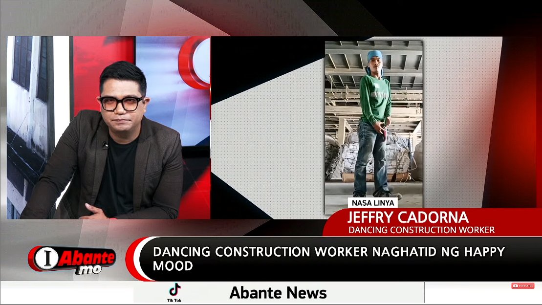 AksyonAbante's tweet photo. DANCING CONSTRUCTION WORKER BUMIDA SA SIPAG AT GOOD VIBES NA VIRAL SWABE MOVES.
Live po tayo ngayong Miyerkules, Enero 18 via Abante News Online Facebook page at Youtube channel: https://t.co/frhvvav3mS
#Live #IAbanteMo #SocialNewsPH
#PublicServiceProgram https://t.co/dAvFCmzsbQ