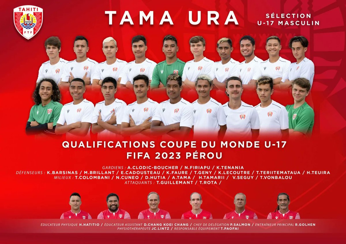 𝕆𝔽ℂ 𝕌-𝟙𝟟 ℂ𝕙𝕒𝕞𝕡𝕚𝕠𝕟𝕤𝕙𝕚𝕡 𝟚𝟘𝟚𝟛 | Tirage au sort des quarts de finale 🏆
📆Mardi 17 janvier 2023
⏰ 23h15
📍Fiji, SUVA
Le lien du live 👇
oceaniafootball.com/ofc-u-17-champ…