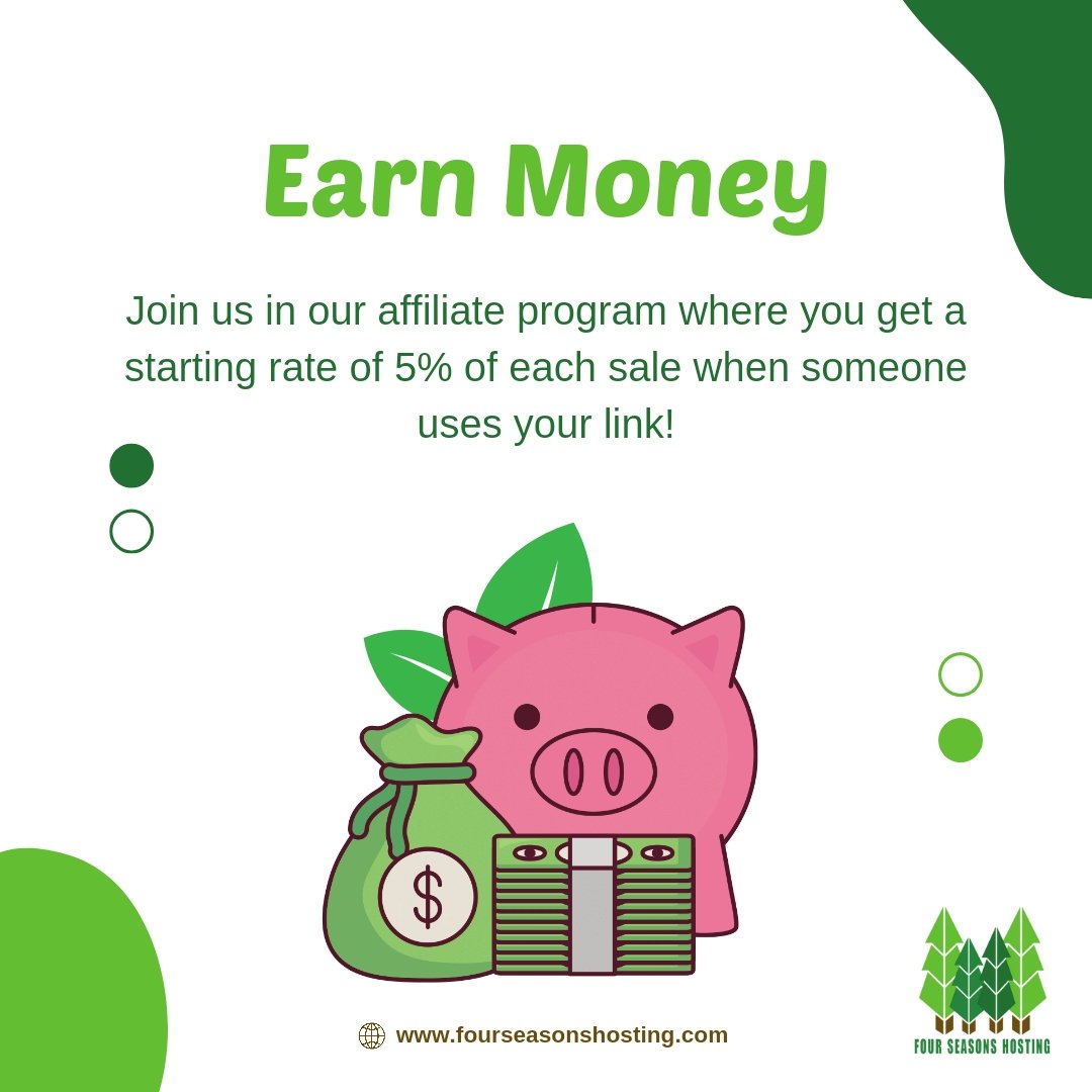 4SeasonsHosting's tweet image. Do you want to earn money?

If yes, then join us in our affiliate program! 

#fourseasonshosting #affiliate #earnmoney #passiveearning #money #hosting #vps #server #affiliatemoney