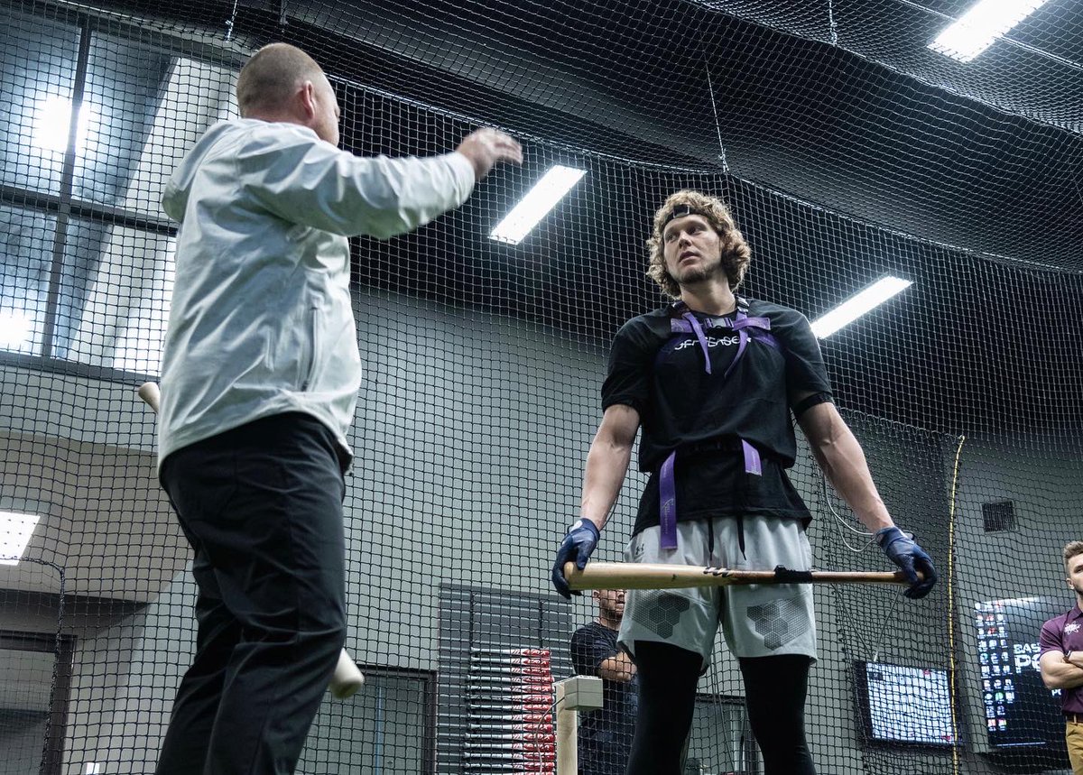 MarucciSports's tweet image. Look who stopped in for a red carpet treatment! Alec Bohm spent some time with the experts, crafting his gamer with the masterminds of @theBPLdotcom and the wood whisperers of the 🪵 shop