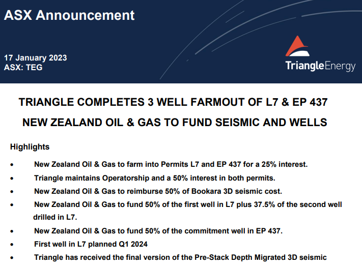 whisky_trader's tweet photo. $TEG
Perth Basin 🔥
Additional 25% farmout to fund upcoming works. TEG retain 50% now with free carry next project stage with operational control maintained.
Next update on seismic data due during February.
Entered avg 1.8c and now increasing stake. https://t.co/5GNZQPzYdP