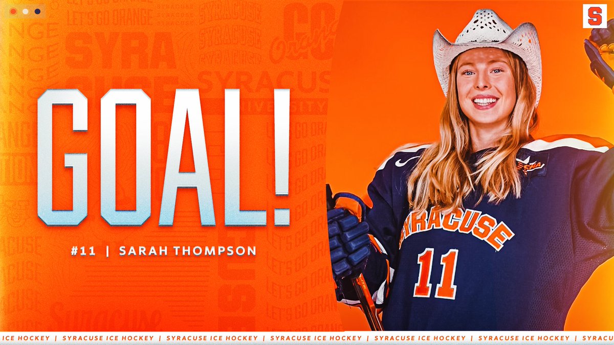 #11 <a href="/thompsonsarah_/">Sarah Thompson</a> scores on the 🍊 power play!