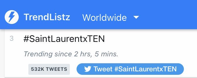 ขอ WW 1 ค่ะ เรามั่นใจ ทำกันได้แน่นอน ช่วยกันคนละเล็กละน้อยย มันจะไปไหนไกลจริงไหมคะ เริ่มเลออ คนละ 3 รีพลายครับ 

#SaintLaurentxTEN