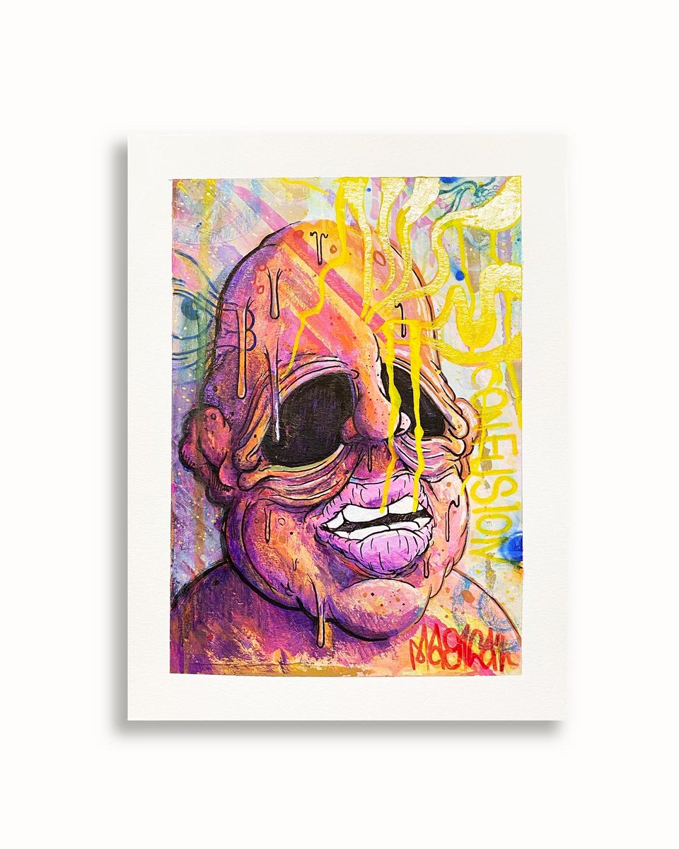 -CONFUSION-
9x12” ink/paint/pencil/watercolor on watercolor paper. 100 shipped. Message me if interested.
#magical #illustration #painting #lowbrowart #watercolor