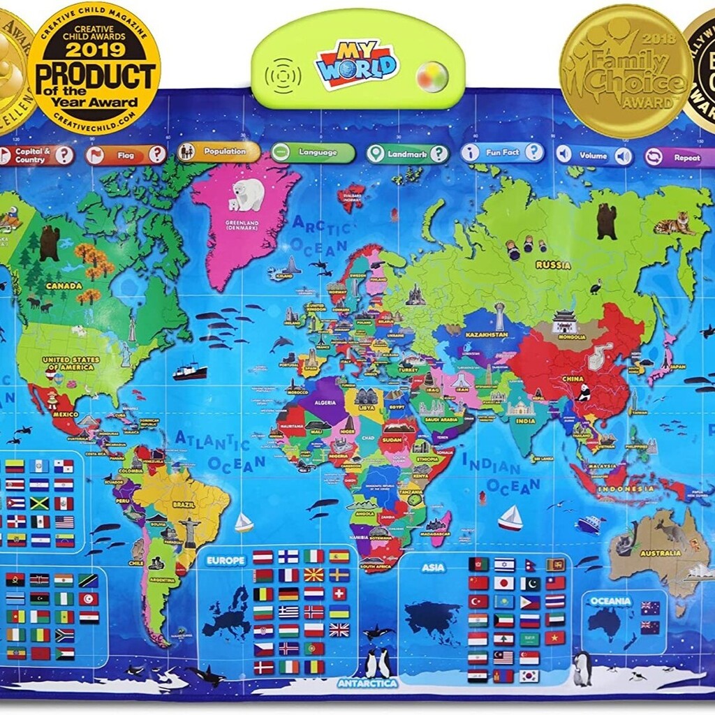 GLCCraftMall's tweet image. The most popular interactive smart educational talking world map poster. Hang on a wall, Play on the floor or use as a colorful play mat.
#worldmap #educationalmap #playmat #wallmap instagr.am/p/CniXOGEvn4c/