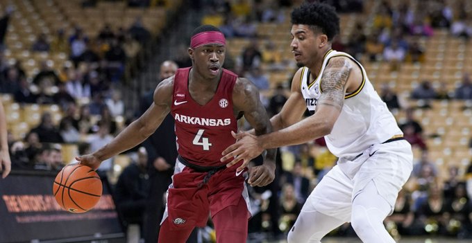 TreyBiddy's tweet image. Arkansas is still in search of its first road win of the season. Can the Hogs get over the hump Wednesday at Missouri? Story by @CurtWilkerson_ #arkansas #razorbacks #wps (FREE): 247sports.com/college/arkans…