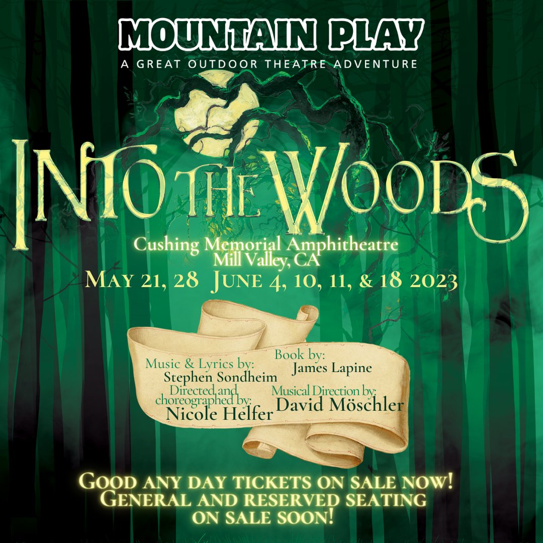 Are you ready to go...
#outdoortheatre #BayAreaArtsTogether #mountainplay #mttamalpais 

Visit mountainplay.org for more info and to purchase Good Any Day tickets!